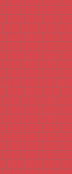 Red Large Square's Tile Acrylic Shower Wall Panel 2440mm x 1220mm ( 3mm Thick) - CladdTech