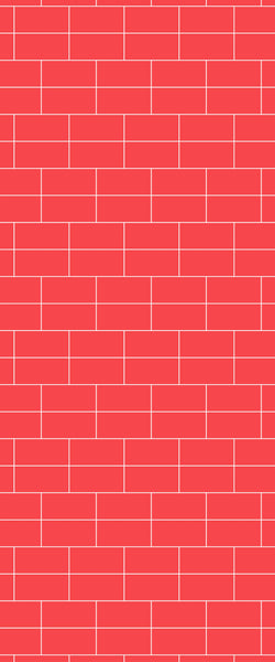 Red Brickbond Tile Acrylic Shower Wall Panel 2440mm x 1220mm ( 3mm Thick) - CladdTech