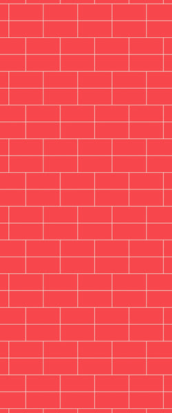 Red Brickbond Tile Acrylic Shower Wall Panel 2440mm x 1220mm ( 3mm Thick) - CladdTech