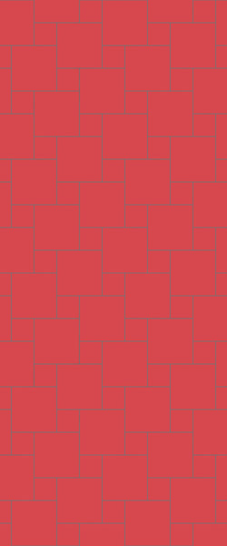 Red Pin Wheel Tile Acrylic Shower Wall Panel 2440mm x 1220mm ( 3mm Thick) - CladdTech