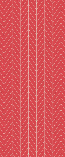 Red Chevron Tile Acrylic Shower Wall Panel 2440mm x 1220mm ( 3mm Thick) - CladdTech