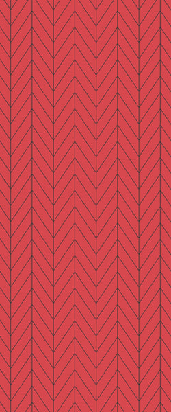 Red Chevron Tile Acrylic Shower Wall Panel 2440mm x 1220mm ( 3mm Thick) - CladdTech