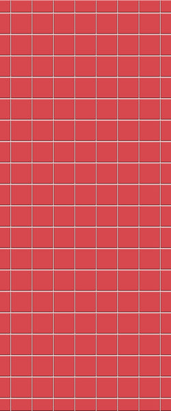 Red Checkerboard Tile Acrylic Shower Wall Panel 2440mm x 1220mm ( 3mm Thick) - CladdTech