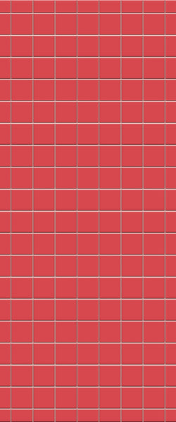 Red Checkerboard Tile Acrylic Shower Wall Panel 2440mm x 1220mm ( 3mm Thick) - CladdTech