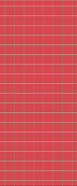 Red Checkerboard Tile Acrylic Shower Wall Panel 2440mm x 1220mm ( 3mm Thick) - CladdTech