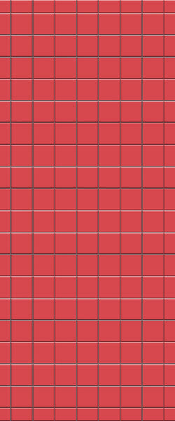 Red Checkerboard Tile Acrylic Shower Wall Panel 2440mm x 1220mm ( 3mm Thick) - CladdTech