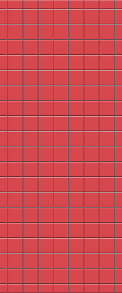Red Checkerboard Tile Acrylic Shower Wall Panel 2440mm x 1220mm ( 3mm Thick) - CladdTech