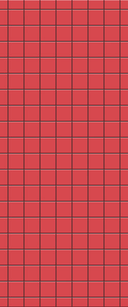 Red Checkerboard Tile Acrylic Shower Wall Panel 2440mm x 1220mm ( 3mm Thick) - CladdTech
