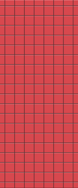 Red Checkerboard Tile Acrylic Shower Wall Panel 2440mm x 1220mm ( 3mm Thick) - CladdTech