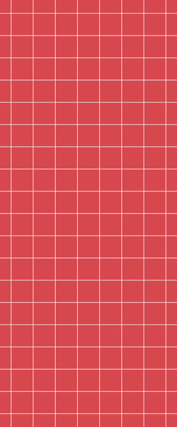 Red Checkerboard Tile Acrylic Shower Wall Panel 2440mm x 1220mm ( 3mm Thick) - CladdTech