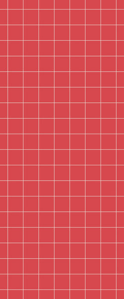 Red Checkerboard Tile Acrylic Shower Wall Panel 2440mm x 1220mm ( 3mm Thick) - CladdTech