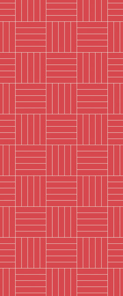 Red Mosaic Tile Acrylic Shower Wall Panel 2440mm x 1220mm ( 3mm Thick) - CladdTech