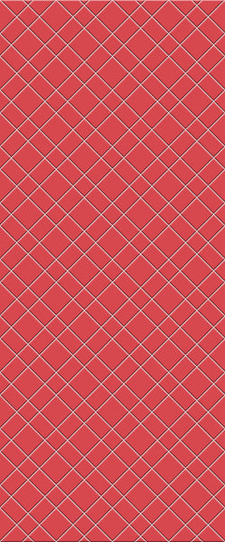 Red Basket Weave Tile Acrylic Shower Panel 2440mm x 1220mm ( 3mm Thick) - CladdTech