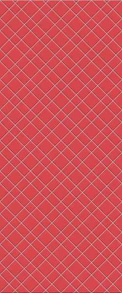 Red Basket Weave Tile Acrylic Shower Panel 2440mm x 1220mm ( 3mm Thick) - CladdTech