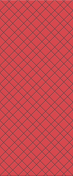 Red Basket Weave Tile Acrylic Shower Panel 2440mm x 1220mm ( 3mm Thick) - CladdTech