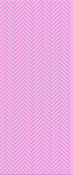 Pink Single Herringbone Tile Acrylic Shower Panel 2440mm x 1220mm ( 3mm Thick) - CladdTech