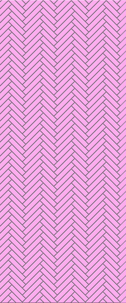 Pink Single Herringbone Tile Acrylic Shower Panel 2440mm x 1220mm ( 3mm Thick) - CladdTech