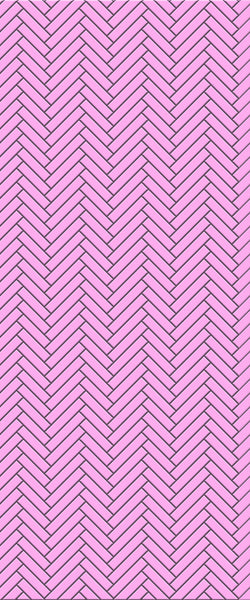 Pink Single Herringbone Tile Acrylic Shower Panel 2440mm x 1220mm ( 3mm Thick) - CladdTech