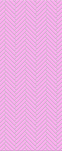 Pink Double Herringbone Tile Acrylic Shower Panel 2440mm x 1220mm ( 3mm Thick) - CladdTech