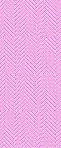 Pink Double Herringbone Tile Acrylic Shower Panel 2440mm x 1220mm ( 3mm Thick) - CladdTech