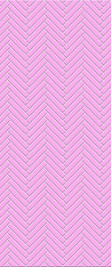 Pink Double Herringbone Tile Acrylic Shower Panel 2440mm x 1220mm ( 3mm Thick) - CladdTech