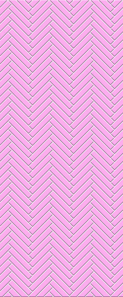 Pink Double Herringbone Tile Acrylic Shower Panel 2440mm x 1220mm ( 3mm Thick) - CladdTech