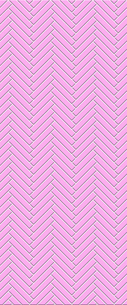 Pink Double Herringbone Tile Acrylic Shower Panel 2440mm x 1220mm ( 3mm Thick) - CladdTech