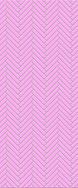 Pink Double Herringbone Tile Acrylic Shower Panel 2440mm x 1220mm ( 3mm Thick) - CladdTech