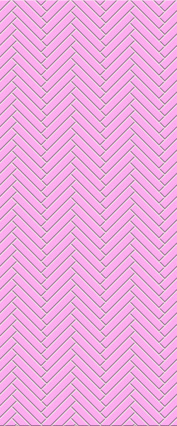 Pink Double Herringbone Tile Acrylic Shower Panel 2440mm x 1220mm ( 3mm Thick) - CladdTech