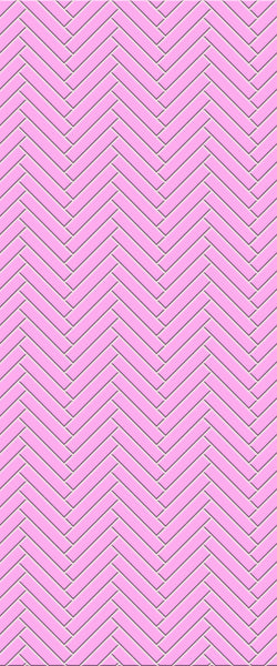 Pink Double Herringbone Tile Acrylic Shower Panel 2440mm x 1220mm ( 3mm Thick) - CladdTech