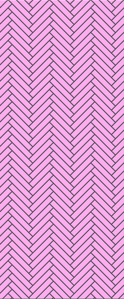 Pink Double Herringbone Tile Acrylic Shower Panel 2440mm x 1220mm ( 3mm Thick) - CladdTech