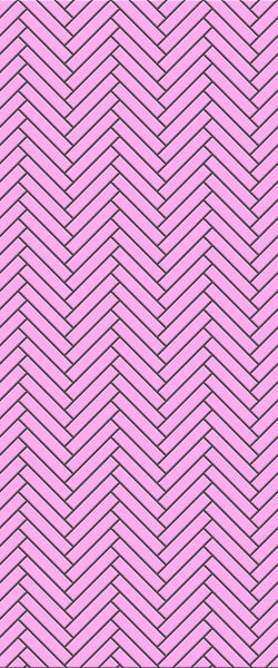 Pink Double Herringbone Tile Acrylic Shower Panel 2440mm x 1220mm ( 3mm Thick) - CladdTech