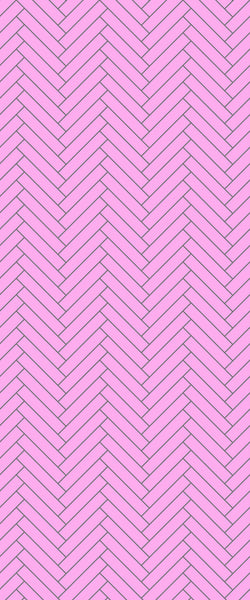 Pink Double Herringbone Tile Acrylic Shower Panel 2440mm x 1220mm ( 3mm Thick) - CladdTech