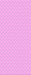 Pink Diagonal Herringbone Tile Acrylic Shower Panel 2440mm x 1220mm ( 3mm Thick) - CladdTech