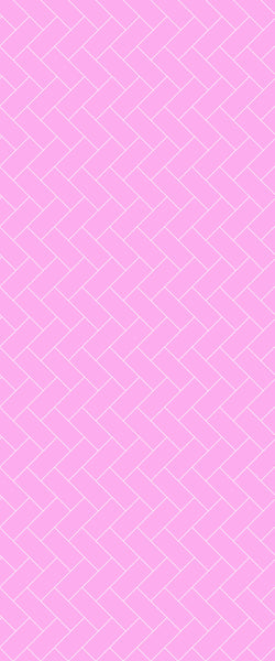 Pink Diagonal Herringbone Tile Acrylic Shower Panel 2440mm x 1220mm ( 3mm Thick) - CladdTech
