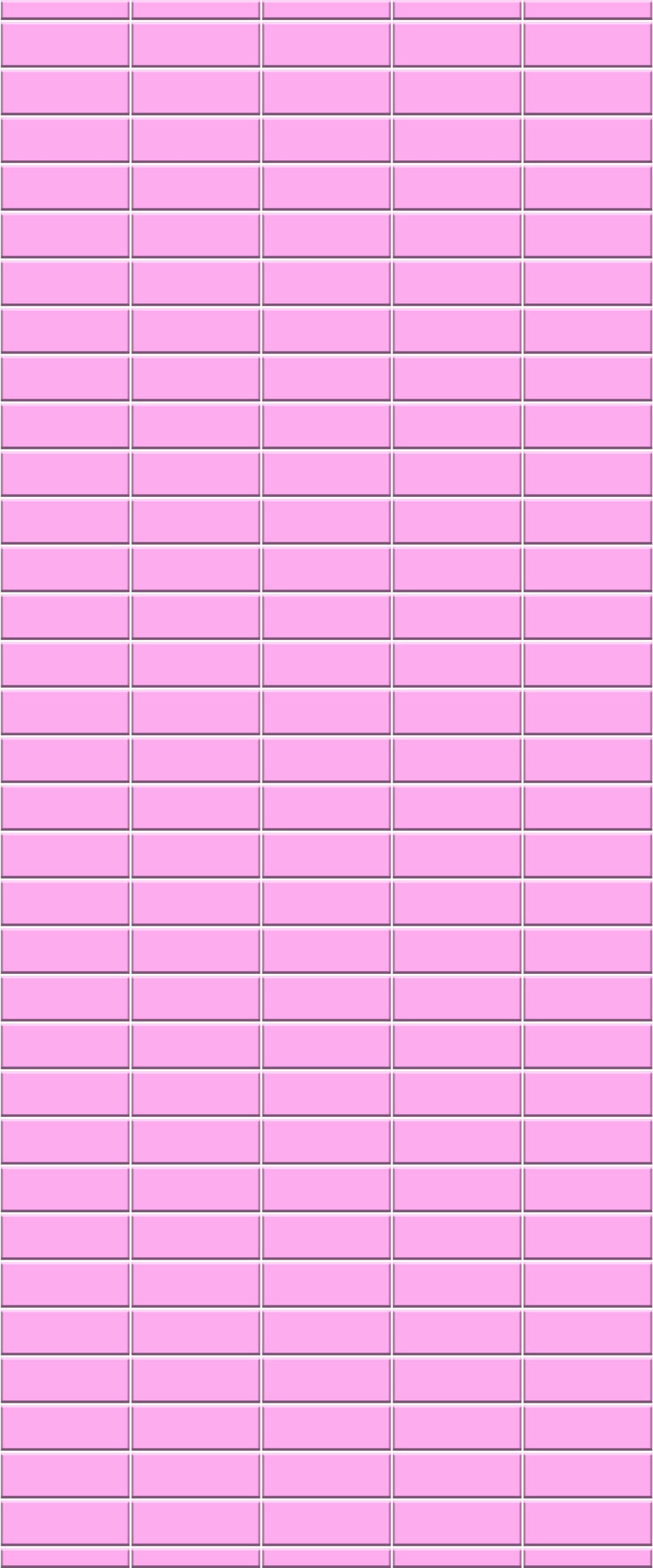 Pink Horizontal Block Tile Acrylic Shower Panel 2440mm x 1220mm ( 3mm Thick) - CladdTech