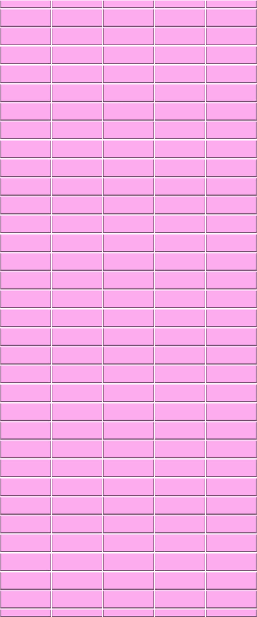 Pink Horizontal Block Tile Acrylic Shower Panel 2440mm x 1220mm ( 3mm Thick) - CladdTech