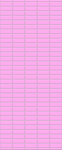 Pink Horizontal Block Tile Acrylic Shower Panel 2440mm x 1220mm ( 3mm Thick) - CladdTech