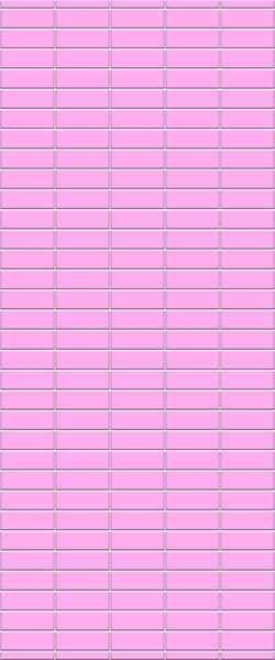 Pink Horizontal Block Tile Acrylic Shower Panel 2440mm x 1220mm ( 3mm Thick) - CladdTech