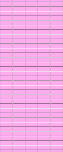 Pink Horizontal Block Tile Acrylic Shower Panel 2440mm x 1220mm ( 3mm Thick) - CladdTech