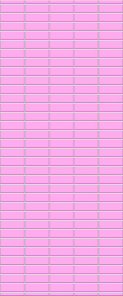 Pink Horizontal Block Tile Acrylic Shower Panel 2440mm x 1220mm ( 3mm Thick) - CladdTech