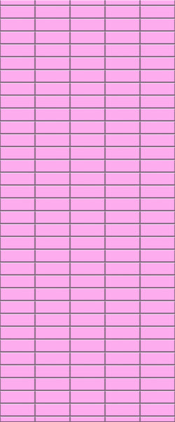 Pink Horizontal Block Tile Acrylic Shower Panel 2440mm x 1220mm ( 3mm Thick) - CladdTech