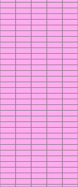 Pink Horizontal Block Tile Acrylic Shower Panel 2440mm x 1220mm ( 3mm Thick) - CladdTech