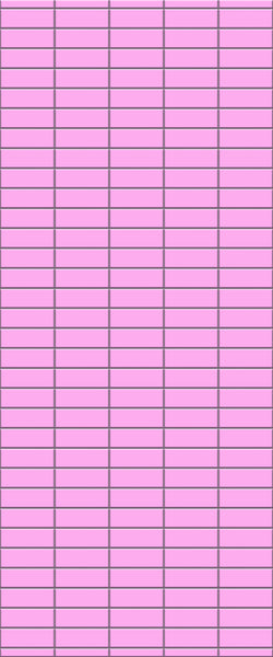Pink Horizontal Block Tile Acrylic Shower Panel 2440mm x 1220mm ( 3mm Thick) - CladdTech