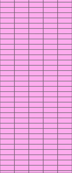 Pink Horizontal Block Tile Acrylic Shower Panel 2440mm x 1220mm ( 3mm Thick) - CladdTech