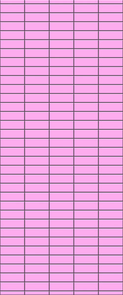 Pink Horizontal Block Tile Acrylic Shower Panel 2440mm x 1220mm ( 3mm Thick) - CladdTech