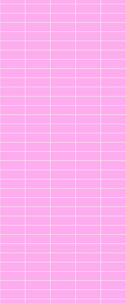 Pink Horizontal Block Tile Acrylic Shower Panel 2440mm x 1220mm ( 3mm Thick) - CladdTech