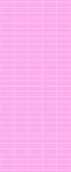 Pink Horizontal Block Tile Acrylic Shower Panel 2440mm x 1220mm ( 3mm Thick) - CladdTech