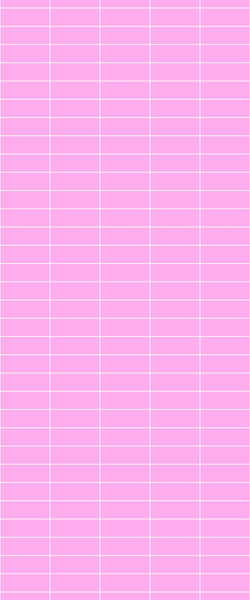 Pink Horizontal Block Tile Acrylic Shower Panel 2440mm x 1220mm ( 3mm Thick) - CladdTech