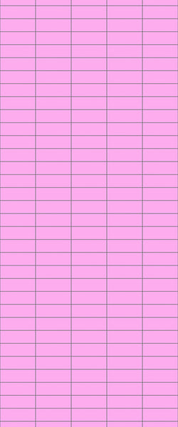 Pink Horizontal Block Tile Acrylic Shower Panel 2440mm x 1220mm ( 3mm Thick) - CladdTech